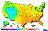 US dewpoint representation, animated.