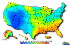 US Relative Humidity, animated.